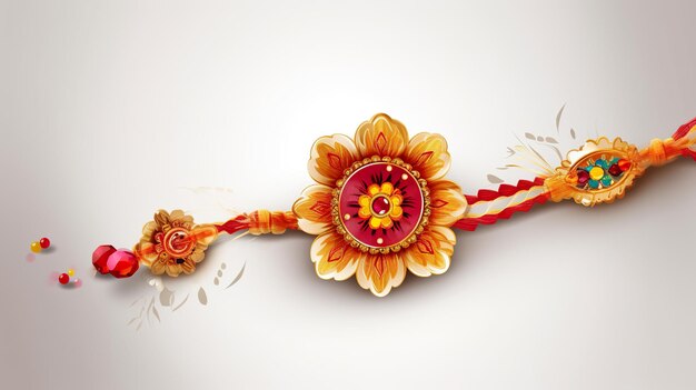 Felice Raksha bandhan con rakhi isolato Generativo ai