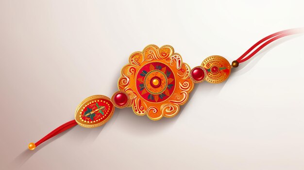 Felice Raksha bandhan con rakhi isolato Generativo ai