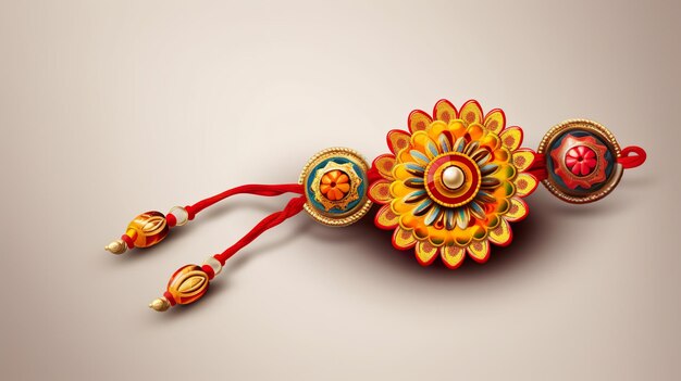 Felice Raksha bandhan con rakhi isolato Generativo ai