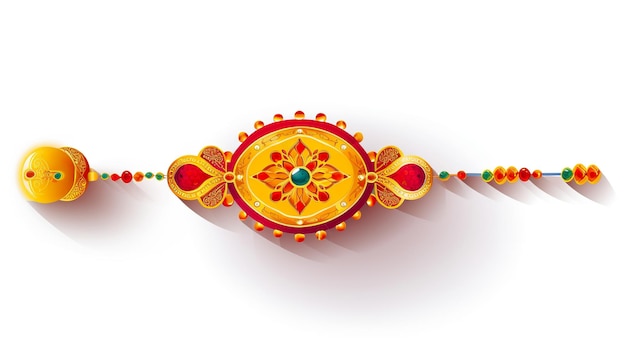 Felice Raksha bandhan con rakhi isolato Generativo ai