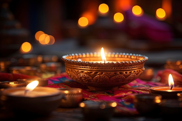 Felice sfondo Diwali e spazio per la copia