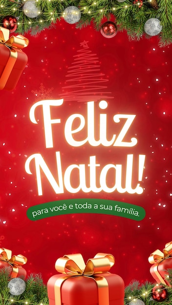 Felice Storia di Natale Banner pronto