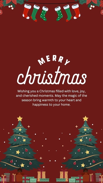 Felice Storia di Natale Banner pronto