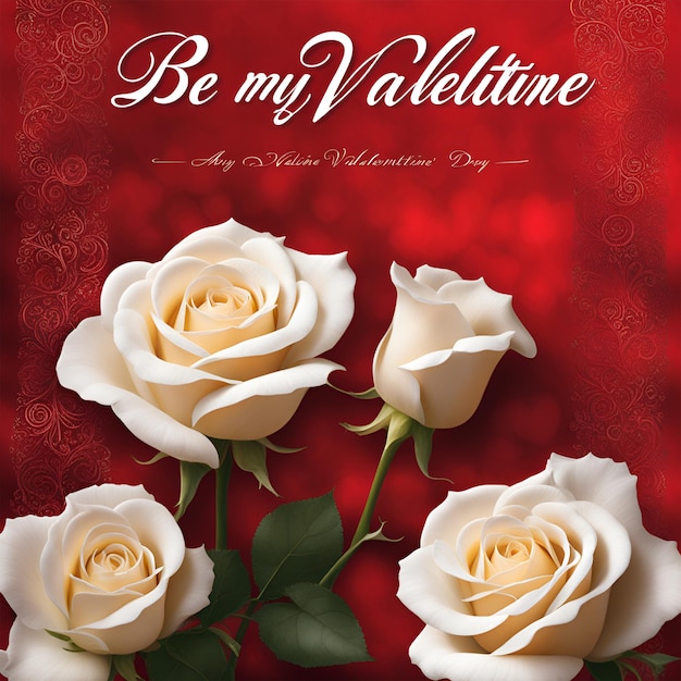 Felice Valentino carta di auguri rossa per il giorno di San Valentino effetto d'amore