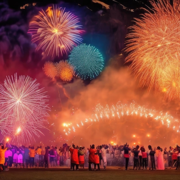 felici fuochi d'artificio di Diwali