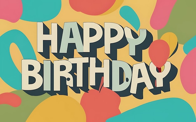 felicità di compleanno design clip art