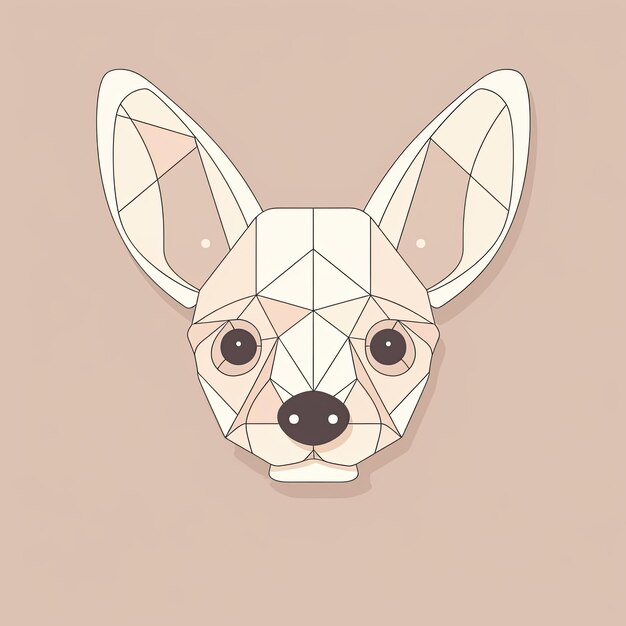 Felicità senza scatola Divertiti con un giocoso cane di razza dalle grandi orecchie Illustrazione su Modern