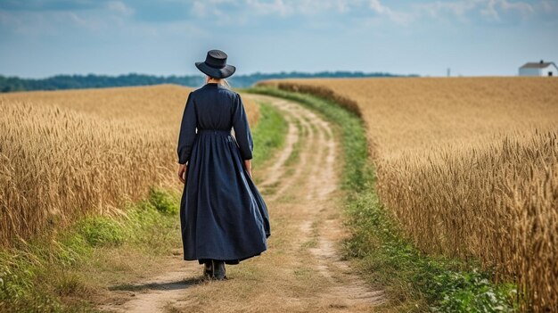 Femmina Amish GENERARE AI