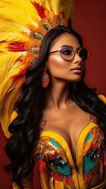Feria de cali colombia donna con gli occhiali