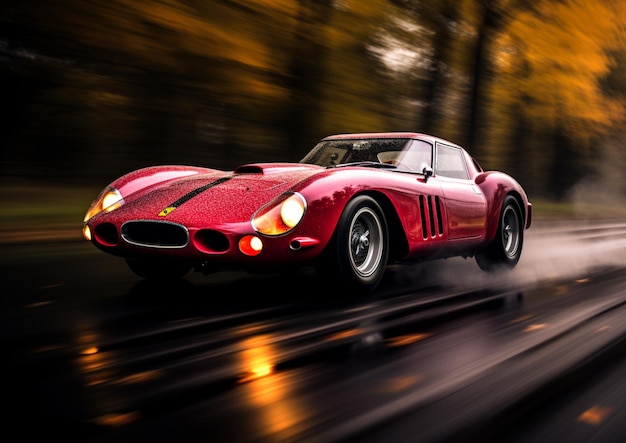 Ferrari 250 GTO 1962: il movimento intenzionale della fotocamera