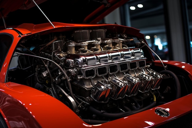 Ferrari TwinTurbocharged 39 litri V8 Performance Generative Ai