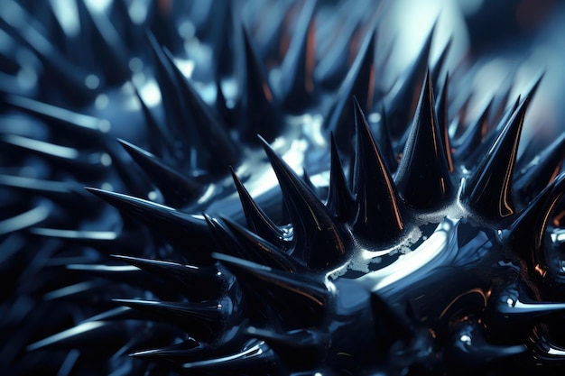 Ferrofluido in primo piano in dettaglio