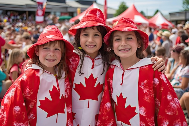 Festa del Canada per bambini carini