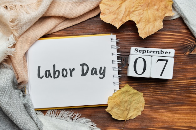 Festa del lavoro dell'autunno mese di settembre del calendario