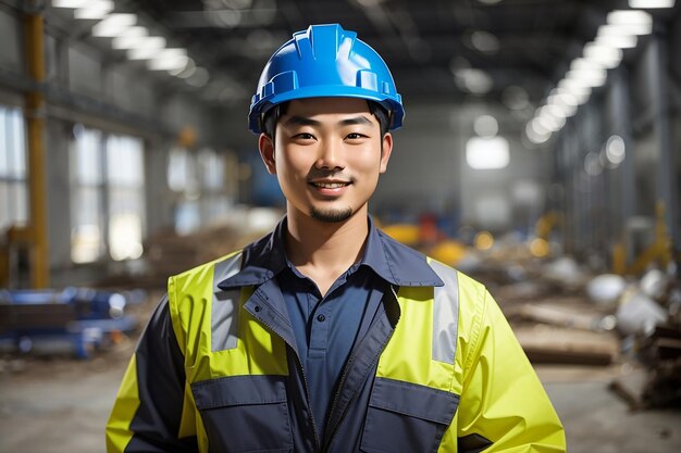 festa del lavoro uomo lavoratore costruttore casco di sicurezza uniforme di sicurezza