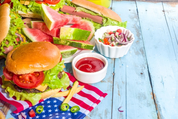 Festa del picnic dell'indipendenza degli Stati Uniti del Memorial Day