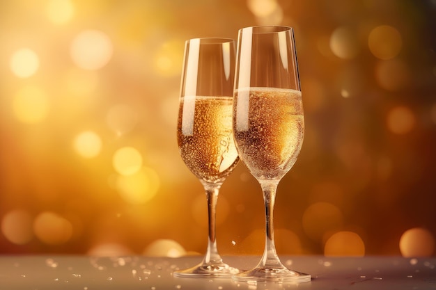 Festa dell'evento brindisi con champagne di cristallo Genera Ai