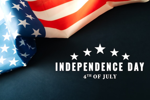 Festa dell'indipendenza USA 4 luglio concetto, bandiera degli Stati Uniti d'America