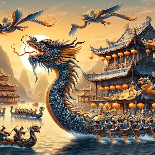 Festa delle barche del drago in Cina