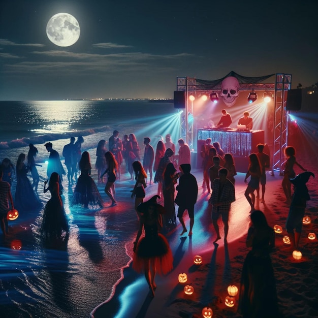 Festa di Halloween sulla spiaggia