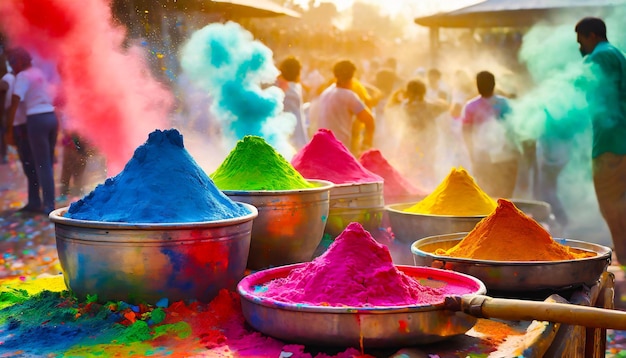 Festa di Holi Farben