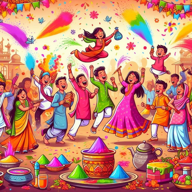 Festa di Holi in India