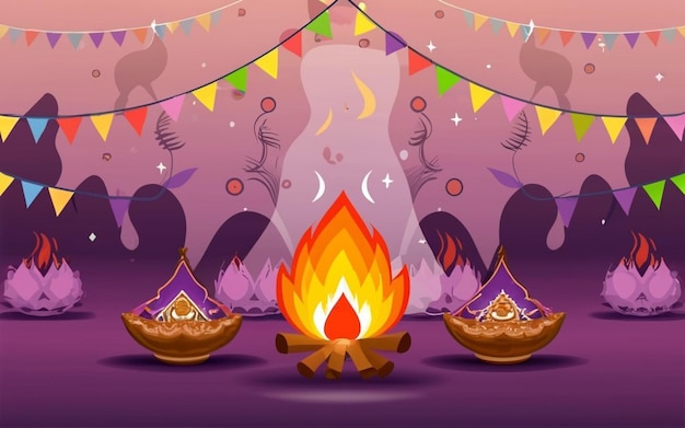 Festa di lohri o Holi o Holika Dahan