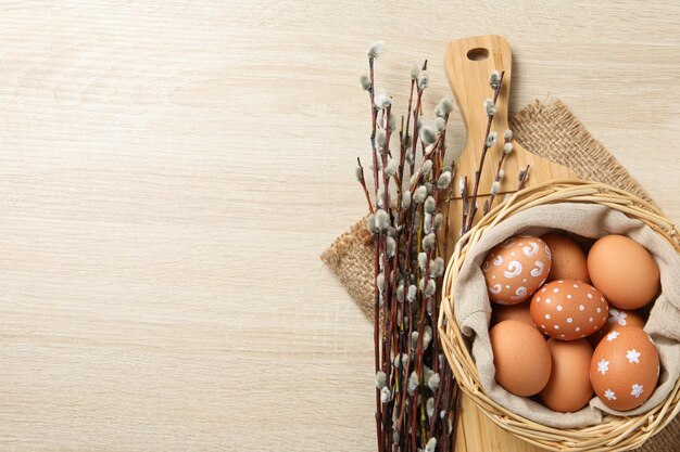 Festa di primavera Pasqua concetto di Pasqua con salice