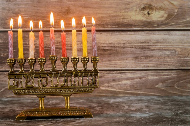 Festa ebraica simboli hannukah - menorah