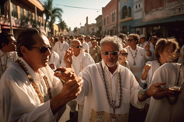 Festa religiosa del Corpus Domini Santa comunione in chiesa Prendendo il santo Sacerdote celebra la messa in chiesa Coppa con pane al vino rosso Eucaristia Cristiano Cattolico prega il Santo Graal