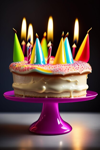 feste di compleanno Torta e tortine con ballon e candeline