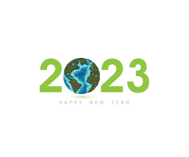 Festeggiando il nuovo anno 2023 Green nature Earth Environment Day Giornata mondiale della silvicoltura Eco-friendly