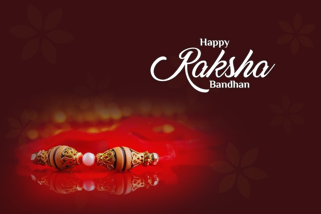 Festival indiano raksha bandhan, felice Raksha Bandhan in calligrafia inglese
