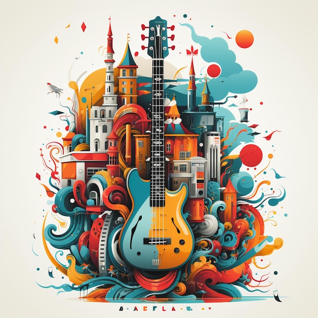 Festival musicale Art Vector