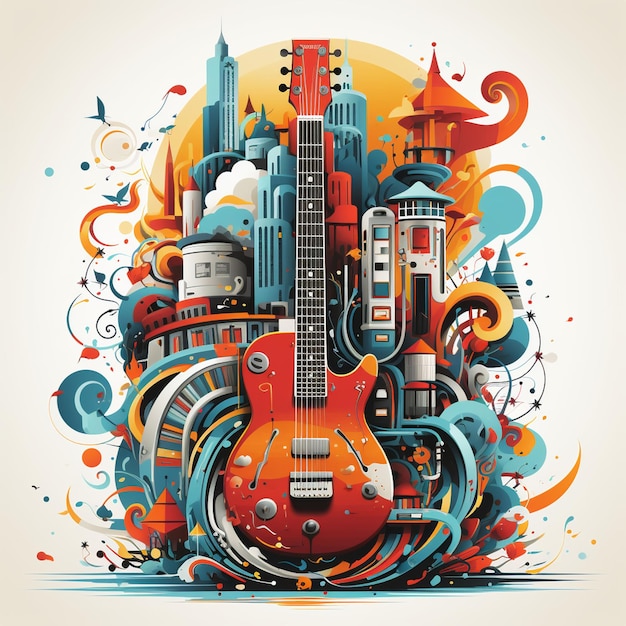 Festival musicale Art Vector