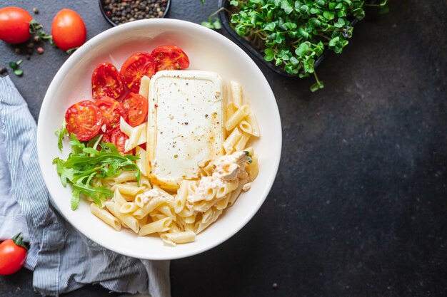 feta pasta pomodorini secondo piatto feta formaggio penne fetapasta snack trend