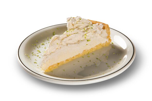 Fetta di cheesecake al limone