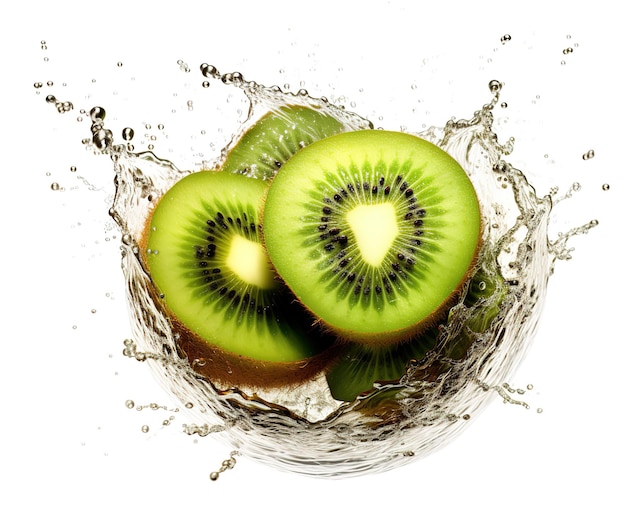 Fetta di kiwi isolata