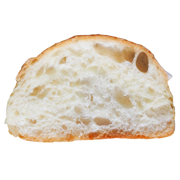 Fetta di pane isolata