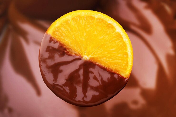 Fette di arancia candita nel cioccolato