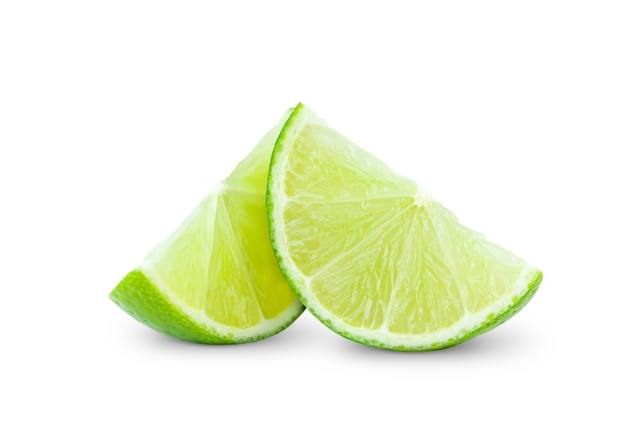 Fette di lime isolate