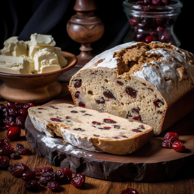 fette di pane all'uvetta