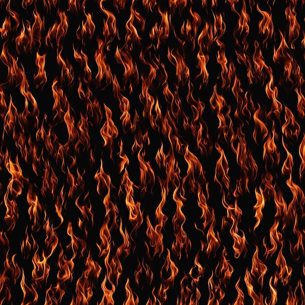 Fiamma di fuoco su sfondo nero