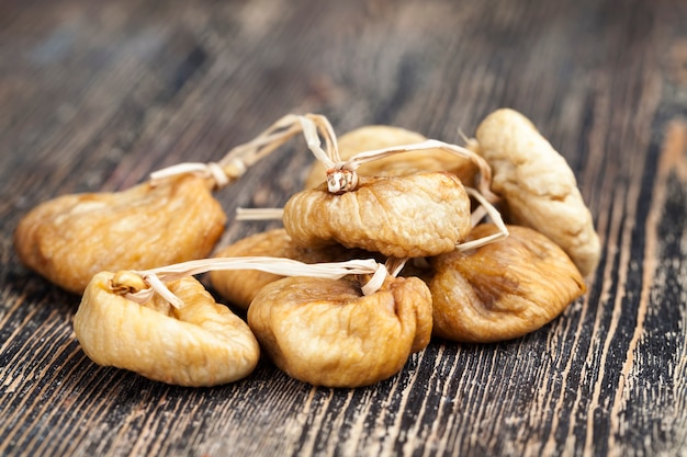 Fichi secchi di frutta gialla dolce