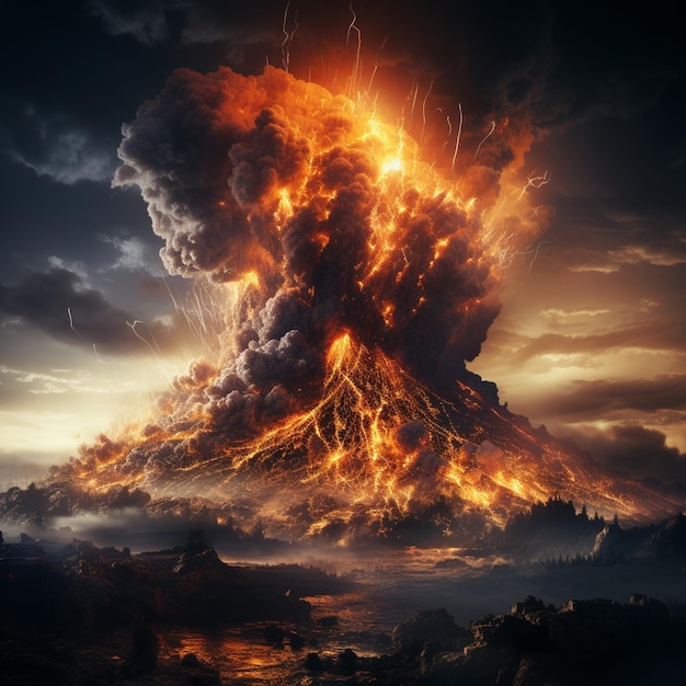 Fiery_volcano_erupts_spewing_molten_lava