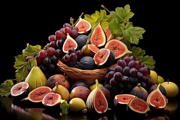 Fig Finesse Frutti eleganti in esposizione Fotografia di immagini di fichi di alta qualità
