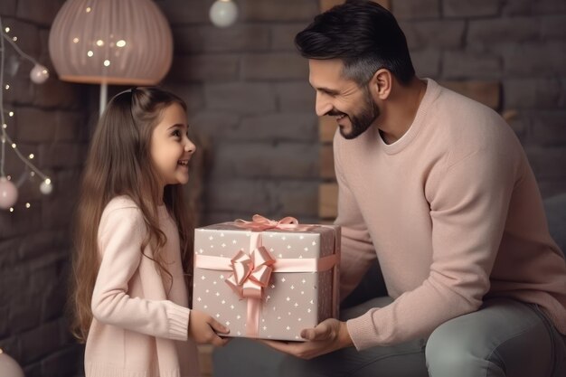 Figlia e padre che si tengono per mano