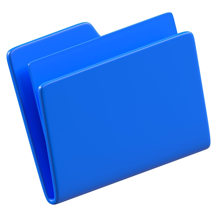 Photo file folder png sticker 3d business illustration transparent background