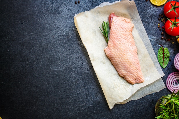 filetto di petto d'anatra crudo