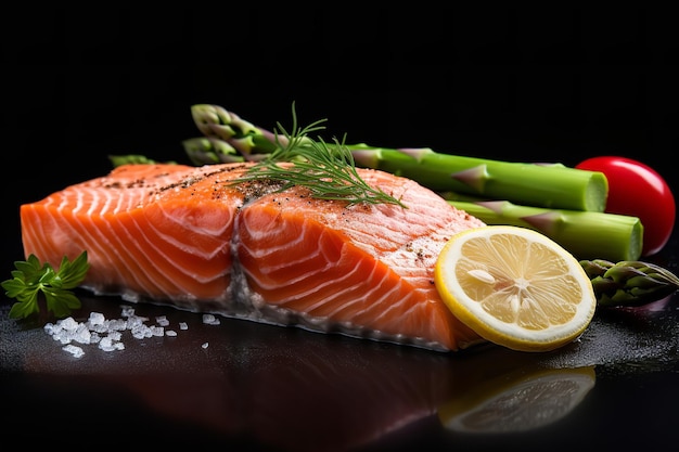 Filetto Di Salmone Al Limone E Asparagi